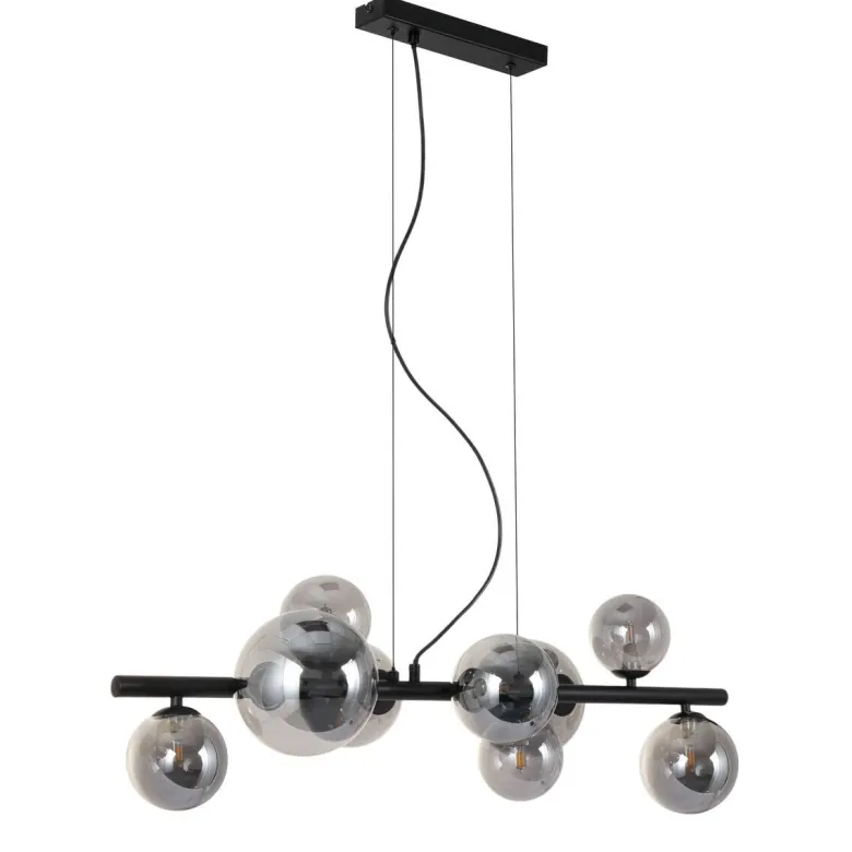 Pendelleuchte Alexandra schwarz Metall B/H/T: ca. 86x120x31,5 cm G9 9 Brennstellen
