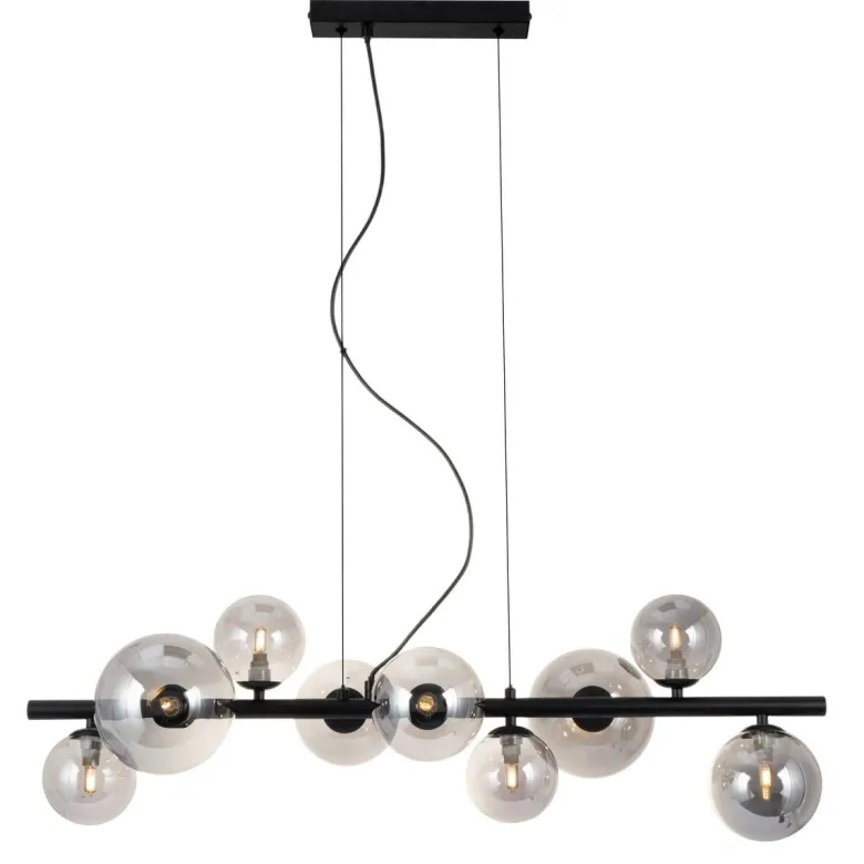 Pendelleuchte Alexandra schwarz Metall B/H/T: ca. 86x120x31,5 cm G9 9 Brennstellen