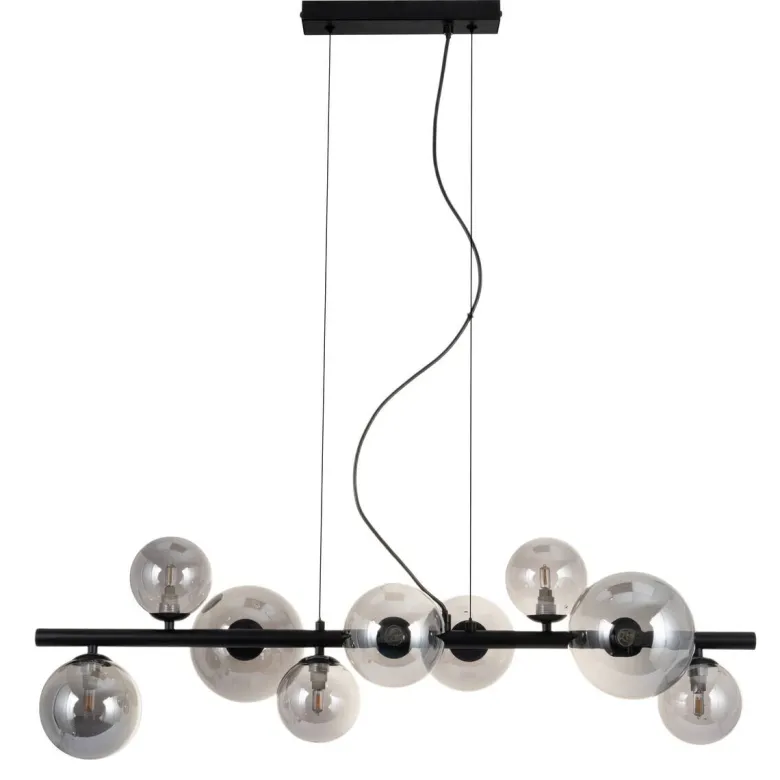 Pendelleuchte Alexandra schwarz Metall B/H/T: ca. 86x120x31,5 cm G9 9 Brennstellen