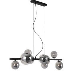 Pendelleuchte Alexandra schwarz Metall B/H/T: ca. 86x120x31,5 cm G9 9 Brennstellen