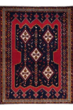 PersaTepp Teppich Afshar blau B/H/L: ca. 172x1x223 cm