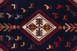 PersaTepp Teppich Afshar blau B/H/L: ca. 172x1x223 cm