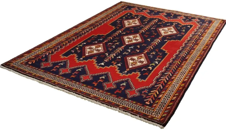 PersaTepp Teppich Afshar blau B/H/L: ca. 172x1x223 cm