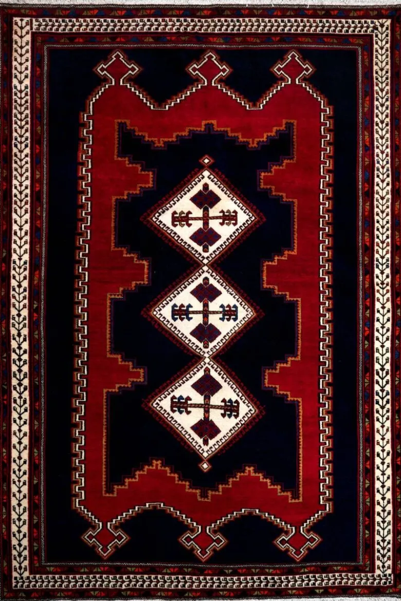 PersaTepp Teppich Afshar blau B/H/L: ca. 159x1x233 cm