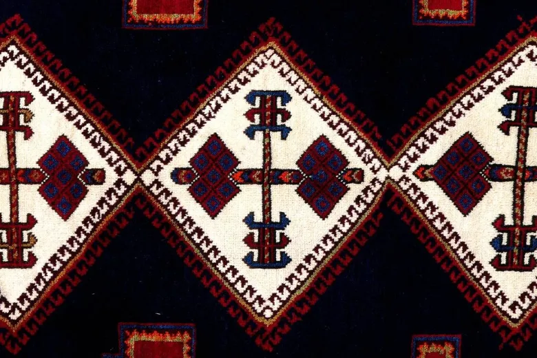 PersaTepp Teppich Afshar blau B/H/L: ca. 159x1x233 cm