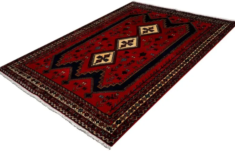 PersaTepp Teppich Afshar rot B/H/L: ca. 163x1x234 cm