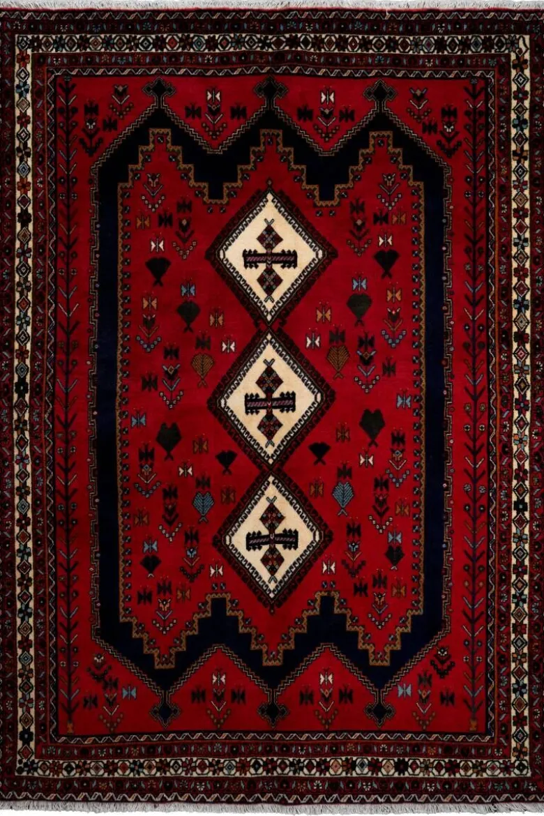PersaTepp Teppich Afshar rot B/H/L: ca. 163x1x234 cm