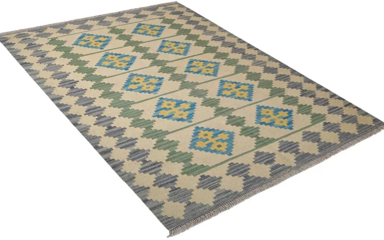 PersaTepp Teppich Kelim Gashgai blau B/H/L: ca. 117x1x172 cm