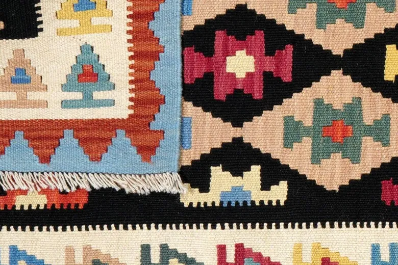 PersaTepp Teppich Kelim Gashgai beige B/H/L: ca. 88x1x295 cm