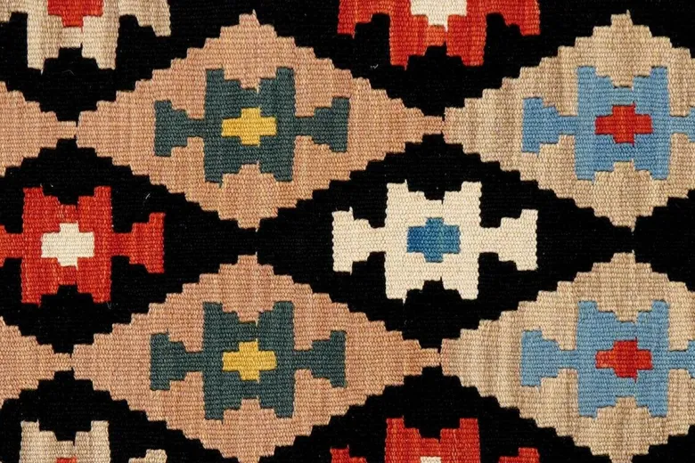 PersaTepp Teppich Kelim Gashgai beige B/H/L: ca. 88x1x295 cm