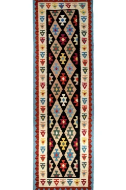 PersaTepp Teppich Kelim Gashgai beige B/H/L: ca. 88x1x295 cm