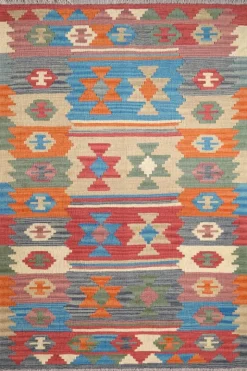 PersaTepp Teppich Kelim Gashgai bunt B/H/L: ca. 104x1x153 cm