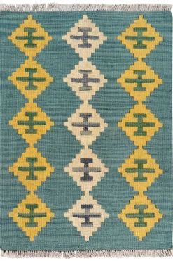 PersaTepp Teppich Kelim Gashgai blau B/H/L: ca. 63x1x88 cm