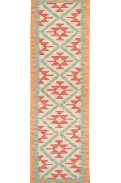 PersaTepp Teppich Kelim Gashgai grün B/H/L: ca. 63x1x201 cm