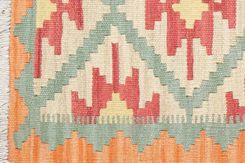 PersaTepp Teppich Kelim Gashgai grün B/H/L: ca. 63x1x201 cm