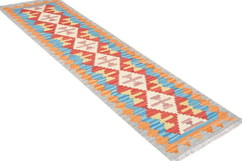 PersaTepp Teppich Kelim Gashgai bunt B/H/L: ca. 59x1x189 cm