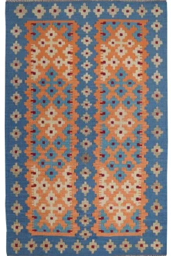 PersaTepp Teppich Kelim Gashgai blau B/H/L: ca. 84x1x134 cm