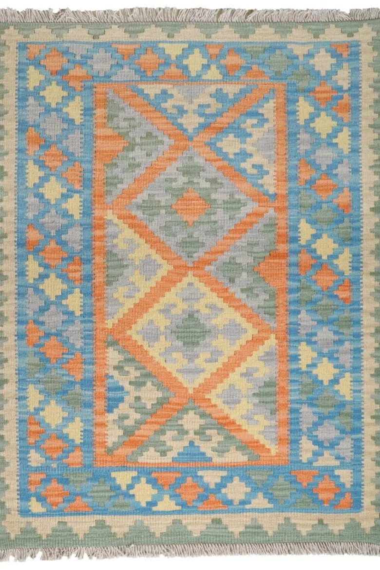 PersaTepp Teppich Kelim Gashgai blau B/H/L: ca. 107x1x141 cm