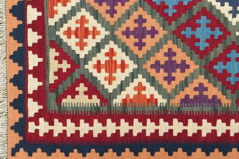 PersaTepp Teppich Kelim Gashgai grün B/H/L: ca. 104x1x150 cm