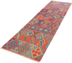 PersaTepp Teppich Kelim Gashgai bunt B/H/L: ca. 82x1x296 cm