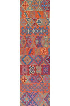 PersaTepp Teppich Kelim Gashgai bunt B/H/L: ca. 82x1x296 cm