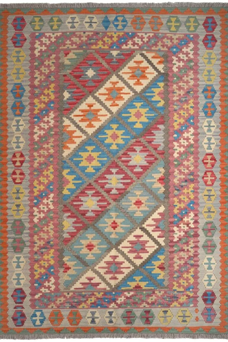 PersaTepp Teppich Kelim Gashgai grau B/H/L: ca. 173x1x245 cm