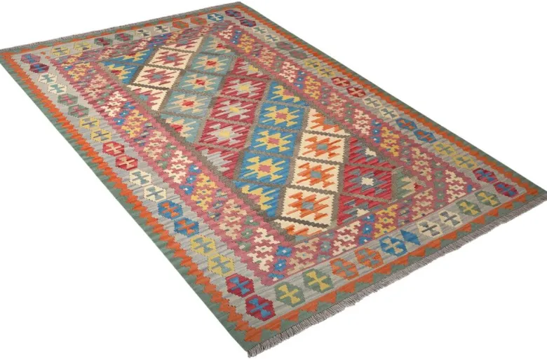 PersaTepp Teppich Kelim Gashgai grau B/H/L: ca. 173x1x245 cm