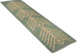PersaTepp Teppich Kelim Gashgai grün B/H/L: ca. 57x1x190 cm