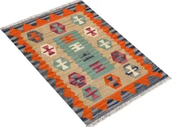 PersaTepp Teppich Kelim Gashgai bunt B/H/L: ca. 64x1x91 cm