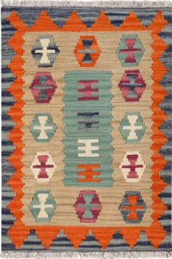 PersaTepp Teppich Kelim Gashgai bunt B/H/L: ca. 64x1x91 cm