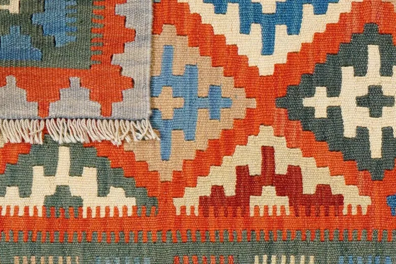 PersaTepp Teppich Kelim Gashgai grün B/H/L: ca. 82x1x122 cm