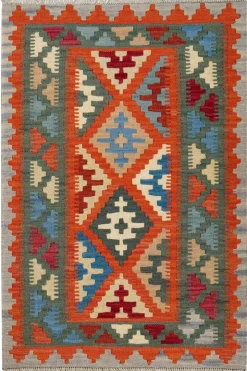 PersaTepp Teppich Kelim Gashgai grün B/H/L: ca. 82x1x122 cm