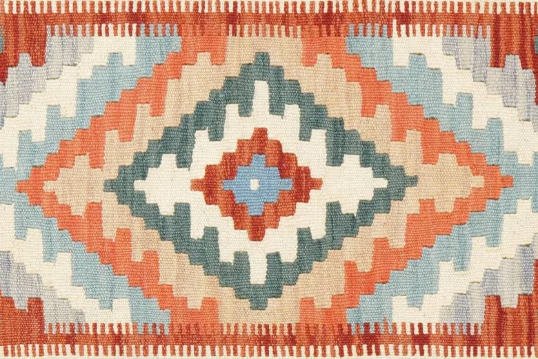 PersaTepp Teppich Kelim Gashgai bunt B/H/L: ca. 85x1x130 cm