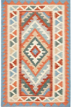 PersaTepp Teppich Kelim Gashgai bunt B/H/L: ca. 85x1x130 cm