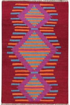 PersaTepp Teppich Kelim Gashgai bunt B/H/L: ca. 59x1x94 cm