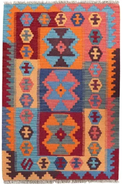 PersaTepp Teppich Kelim Gashgai bunt B/H/L: ca. 84x1x129 cm
