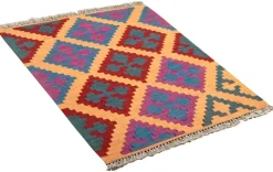PersaTepp Teppich Kelim Gashgai bunt B/H/L: ca. 67x1x89 cm