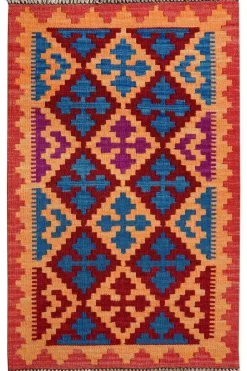 PersaTepp Teppich Kelim Gashgai bunt B/H/L: ca. 62x1x101 cm