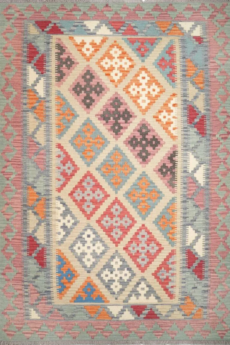 PersaTepp Teppich Kelim Gashgai grau B/H/L: ca. 180x1x263 cm
