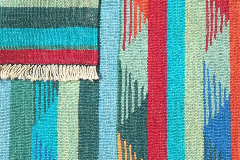 PersaTepp Teppich Kelim Gashgai bunt B/H/L: ca. 100x1x156 cm