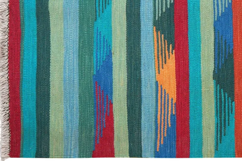 PersaTepp Teppich Kelim Gashgai bunt B/H/L: ca. 100x1x156 cm