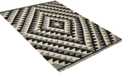 PersaTepp Teppich Kelim Gashgai schwarz B/H/L: ca. 108x1x153 cm