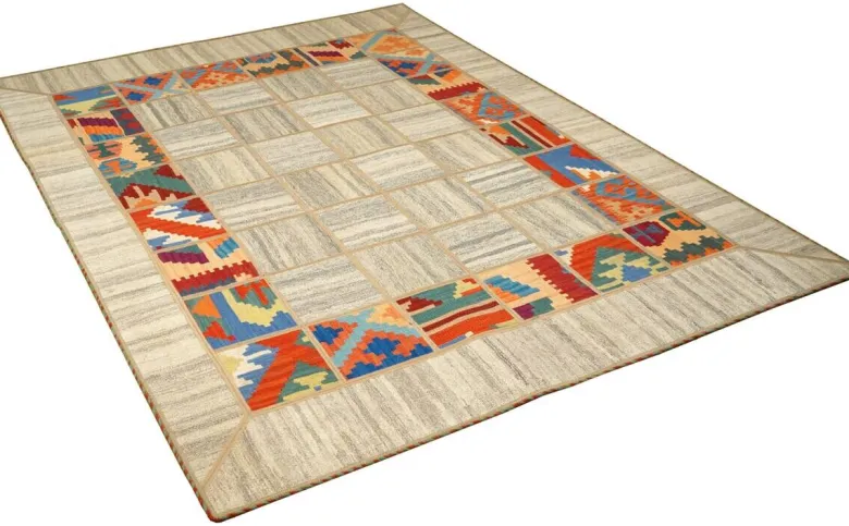 PersaTepp Teppich Kelim Tekkehdouz beige B/H/L: ca. 150x1x200 cm