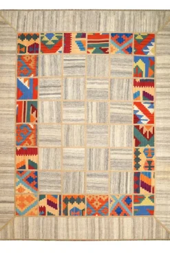 PersaTepp Teppich Kelim Tekkehdouz beige B/H/L: ca. 150x1x200 cm