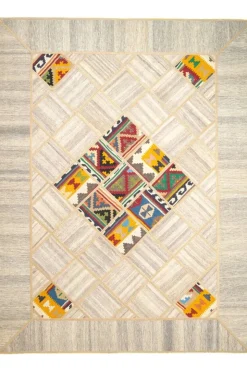 PersaTepp Teppich Kelim Tekkehdouz beige B/H/L: ca. 150x1x200 cm
