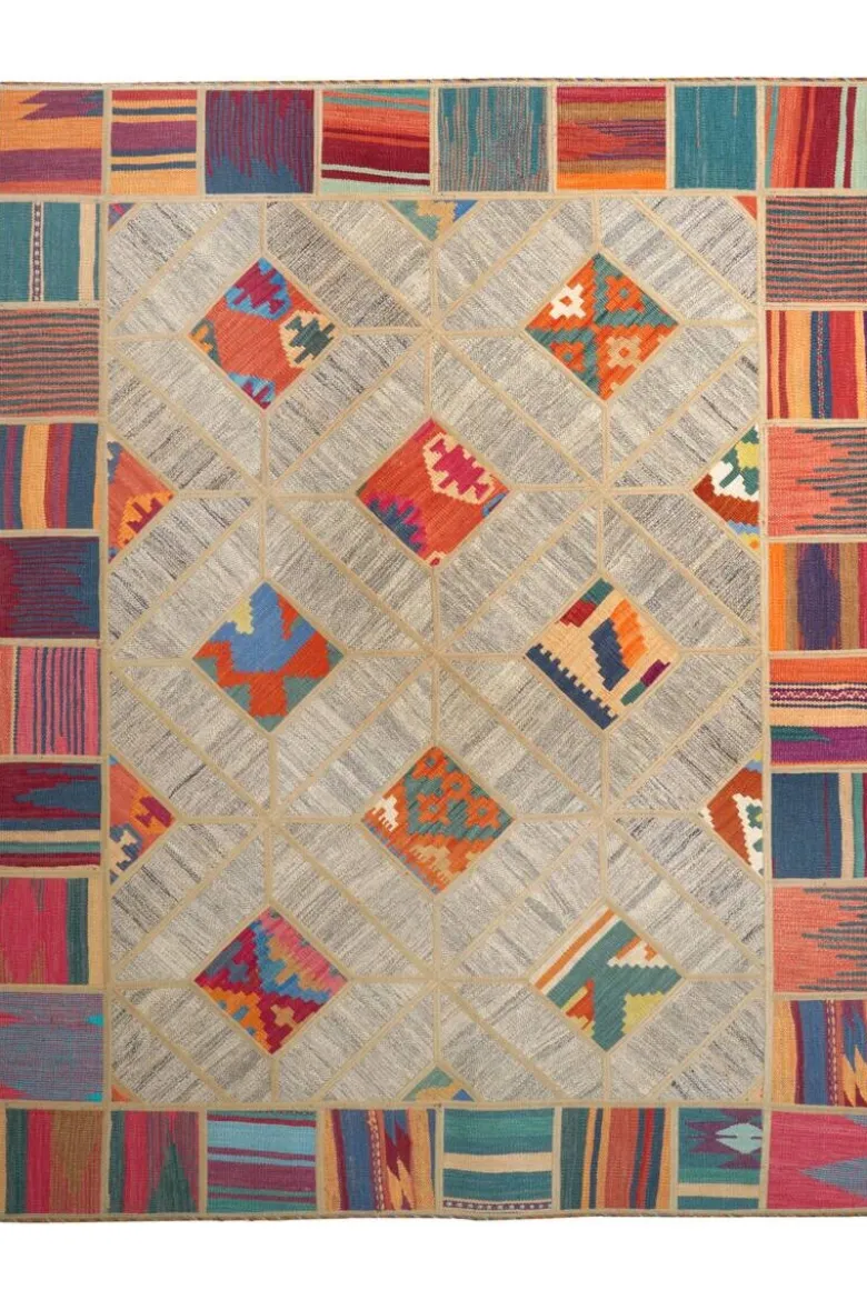 PersaTepp Teppich Kelim Tekkehdouz beige B/H/L: ca. 150x1x200 cm