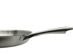 Pfanne silber Edelstahl D: ca. 24 cm