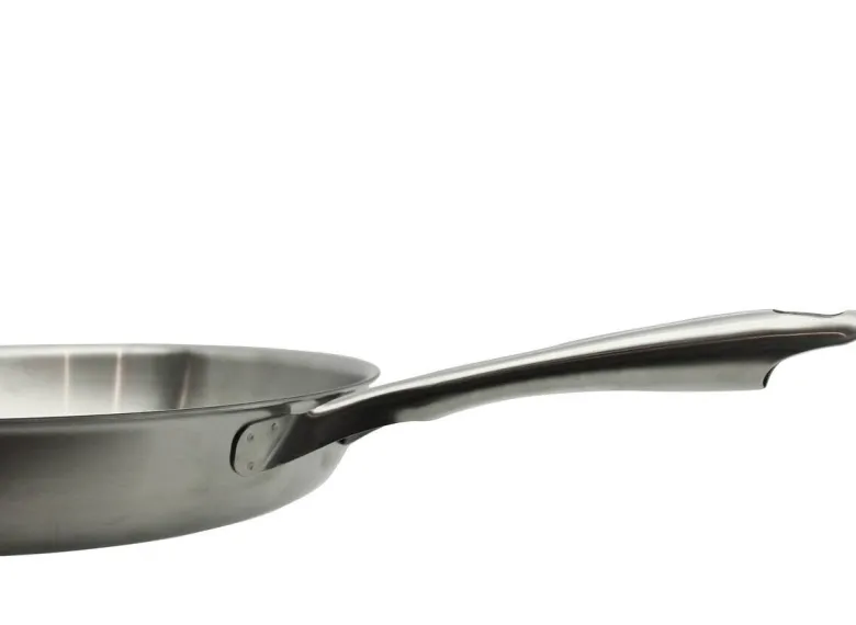 Pfanne silber Edelstahl D: ca. 24 cm