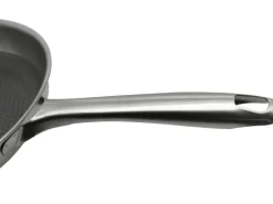 Pfanne silber Edelstahl D: ca. 24 cm