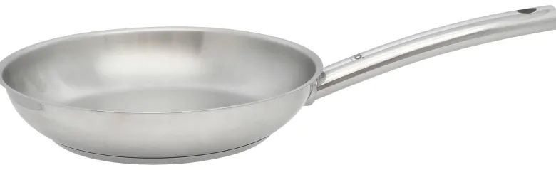 Pfanne silber Edelstahl D: ca. 28 cm